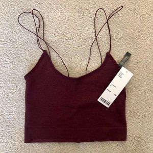 Out From Under Burgundy Markie Seamless Bra Top (Small)